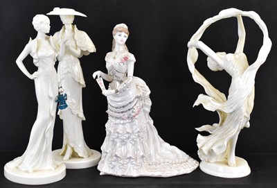 Lot 453 - COALPORT; two collectible figures comprising...