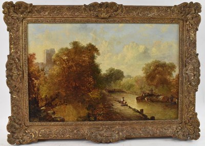 Lot 126 - ALFRED MONTAGUE (1832-1883); oil on canvas,...