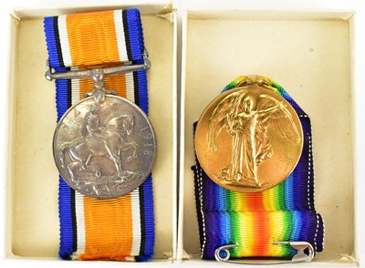 Lot 539 - A pair of WWI medals awarded to Pte. G....