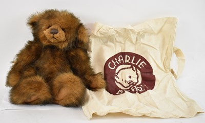 Lot 313 - CHARLIE BEARS; an Anniversary stuffed bear...