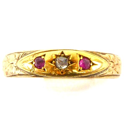 Lot 987 - A gold ring made from a 9ct gold oval head...