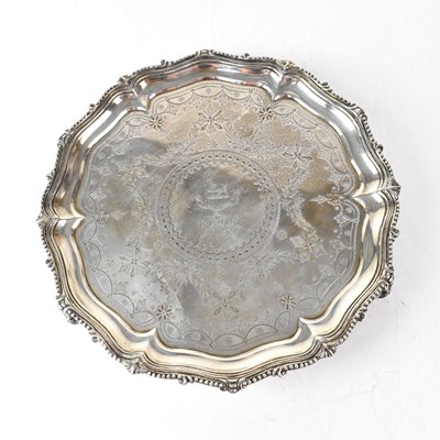 Lot 804 - A Victorian hallmarked silver shaped dumb...