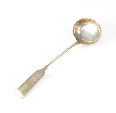 Lot 799 - An 800 grade silver ladle, stamped to the...