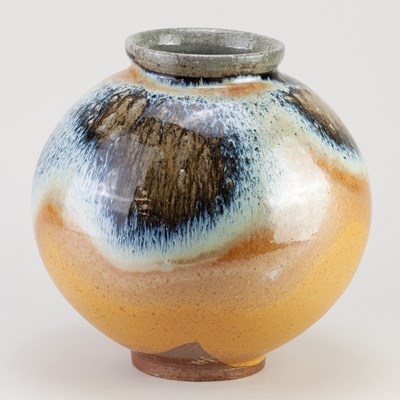 Lot 40 - LISA HAMMOND (born 1956); a soda-glazed...