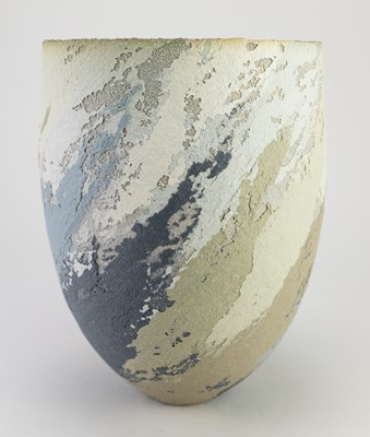Lot 20 - CLARE CONRAD (born 1949); a stoneware vessel...