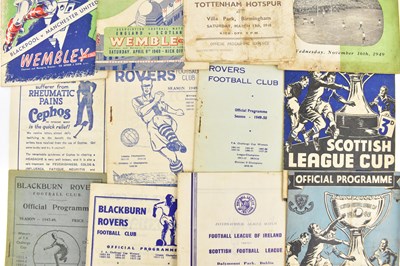 Lot 691 - Twelve vintage English football programmes,...