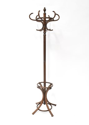 Lot 38 - A bentwood hatstand, with six scrolling hooks...