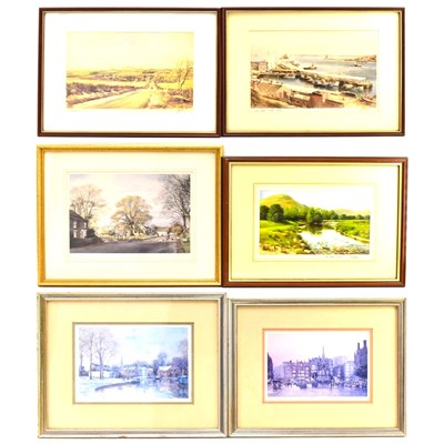 Lot 609 - Four signed prints, comprising two by W....