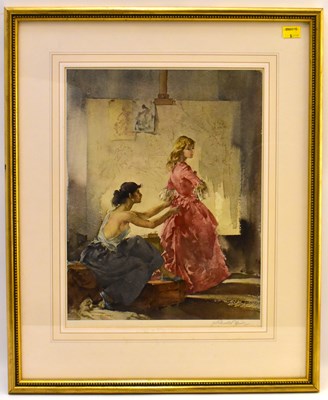 Lot 607 - WILLIAM RUSSELL FLINT; a print depicting a...