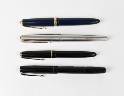 Lot 222 - Four Parker fountain pens, to include two with...