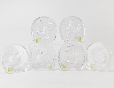 Lot 471 - DISNEY; six press moulded character...