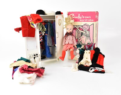 Lot 379 - SINDY; a boxed 'Sindy's Own Wardrobe', with a...