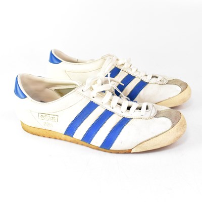 Lot 357 - ADIDAS; a pair of vintage Rom trainers, size 8.