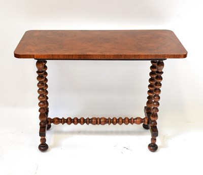 Lot 80 - A late 19th/early 20th century walnut side...