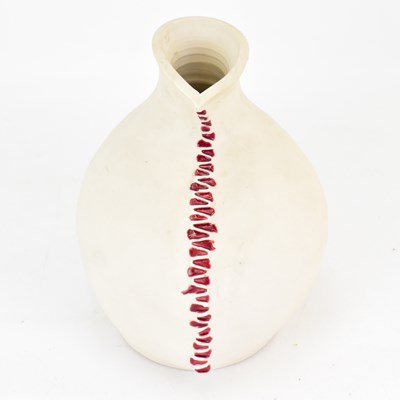 Lot 423 - SARAH FERGUSON; a modern studio pottery white...