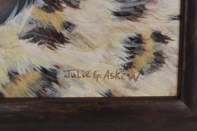 Lot 664 - JULIE G. ASKEW; acrylic on board, African...