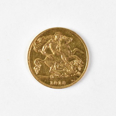 Lot 899 - A George V half sovereign, 1918.