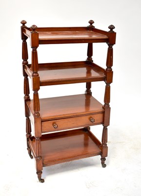 Lot 29 - A 19th century mahogany whatnot