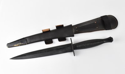 Lot 587 - A Fairbairn Sykes commando fighting knife in...