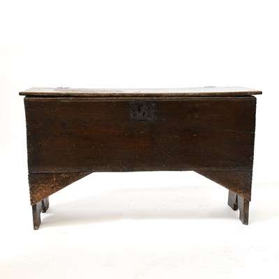 Lot 106 - A late 17th/early 18th century oak coffer,...