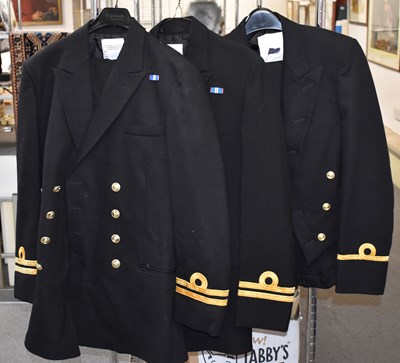 Lot 405 - Three Royal Navy Officer's uniforms.