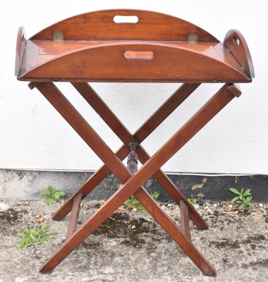 Lot 19 - A 19th century mahogany butler's tray on...