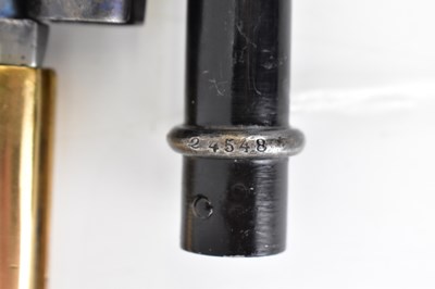 Lot 579 - A late 19th century French M1886 Lebel bayonet,...