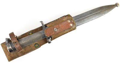 Lot 575 - A Swedish Mauser M 1896 pattern bayonet,...