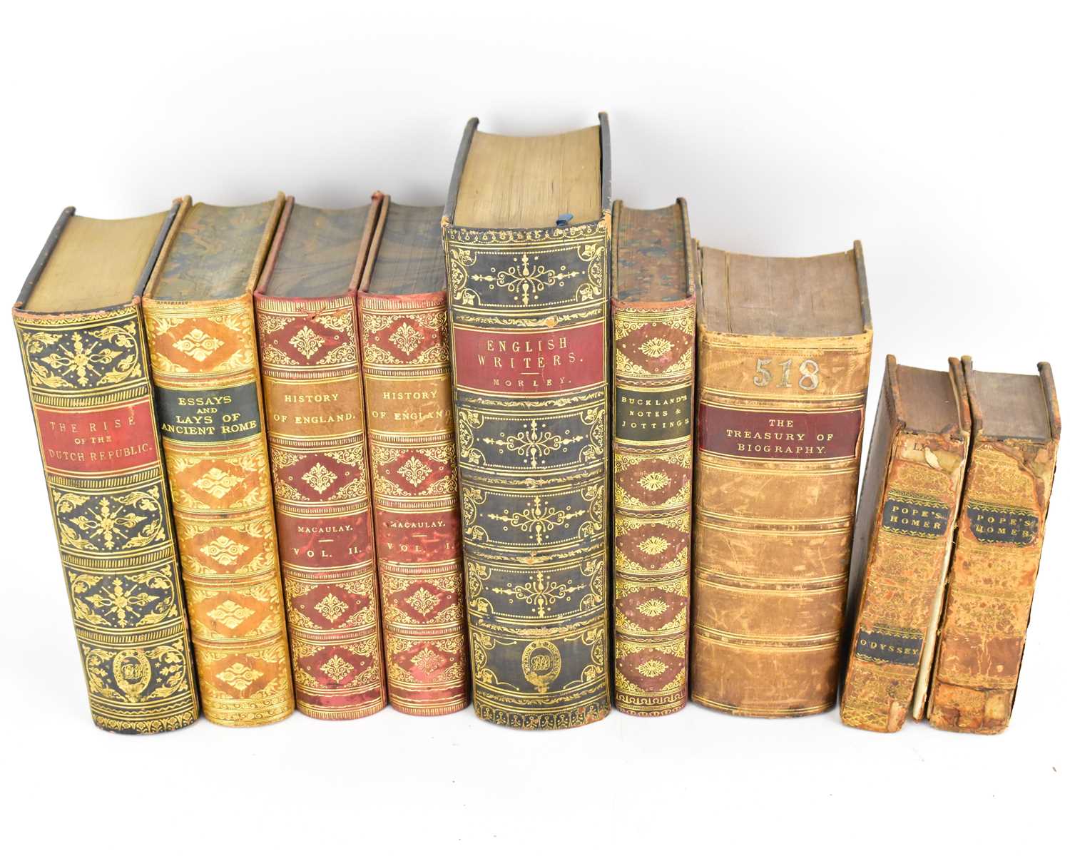 Lot 806 - Nine historical account books, comprising...