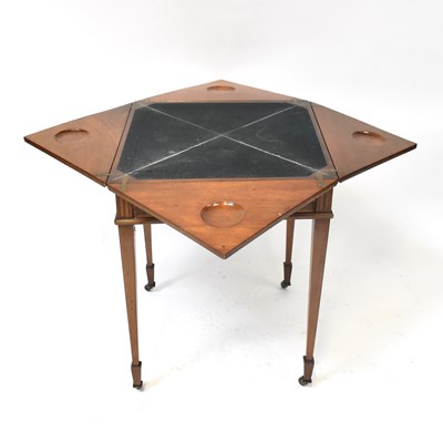 Lot 69 - An Edwardian mahogany and satinwood inlaid...