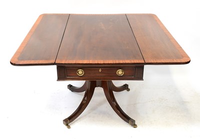 Lot 74 - A Regency mahogany crossbanded and line inlaid...