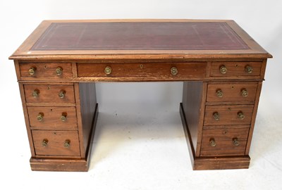 Lot 57 - An Edwardian mahogany nine-drawer twin...