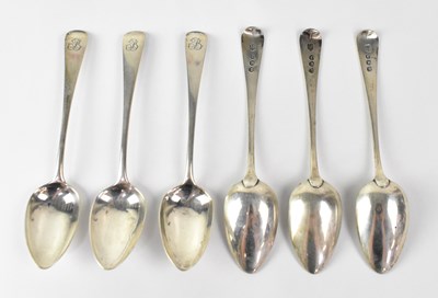 Lot 792 - A set of six George II hallmarked silver...