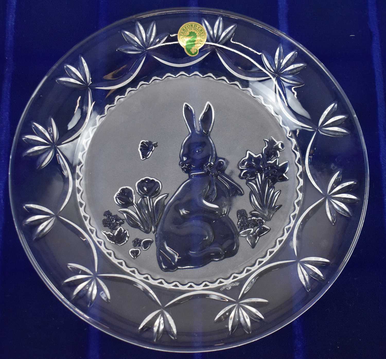 Lot 470 - A Waterford Crystal Peter Rabbit plate,