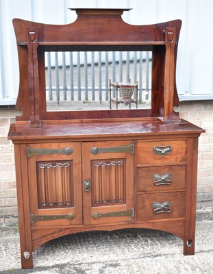 Lot 15 - An Arts & Crafts mahogany sideboard, with...