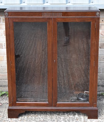 Lot 32 - An early 20th century mahogany bookcase with...