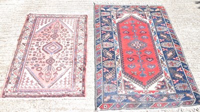 Lot 92 - A hand knotted woollen Turkish rug, 186 x...