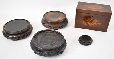 Lot 58 - A 19th century mahogany and shell inlaid...