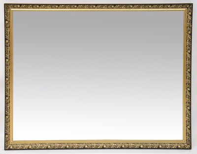 Lot 112 - A large modern bevel edge gilt framed mirror,...