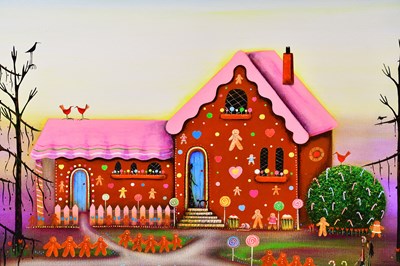 Lot 276 - SUSAN LINCOLN; oil on canvas, 'The Gingerbread...