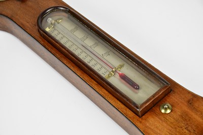 Lot 2251 - A 19th century mahogany wheel barometer with...