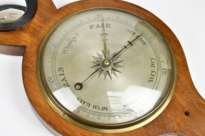 Lot 2251 - A 19th century mahogany wheel barometer with...