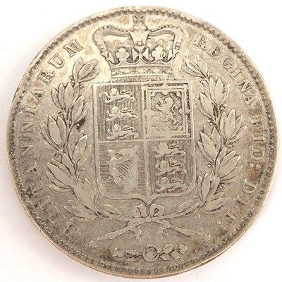 Lot 959 - A Victorian 1847 silver crown, with young head.