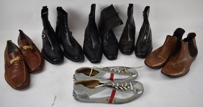 Lot 410 - Six pairs of men's shoes/boots including Prada...