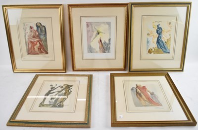 Lot 124 - SALVADOR DALI (1904-1989); a set of five...