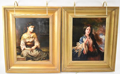 Lot 136 - ROBERT DRISCOLL; two decorative oil and board...