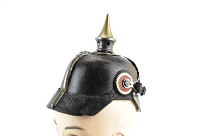 Lot 573 - A 1914 Prussian pickelhaube helmet.