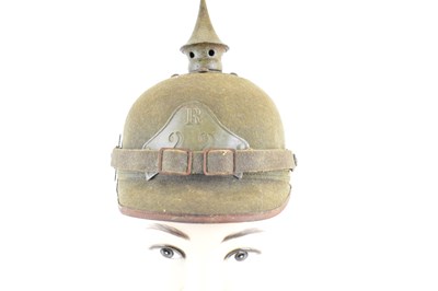 Lot 567 - An R22 pickelhaube Filz-style helmet with...