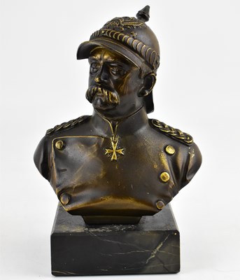 Lot 517 - A modern bronze bust, possibly depicting Otto...