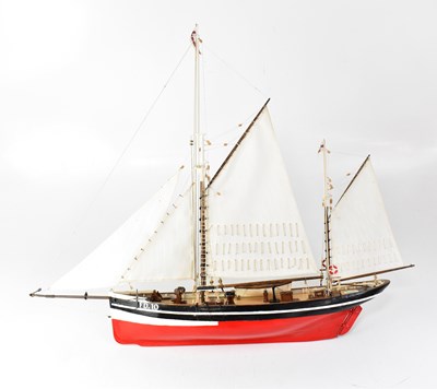 Lot 321 - A small scale model of an FD.10 yawl...